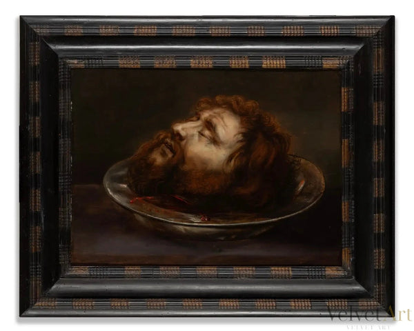 Círculo de Rubens – Johannesschüssel: "Cabeza de San Juan Bautista" | Óleo sobre Tabla, 1630