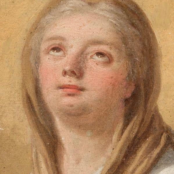 Francesco De Mura | "Inmaculada Concepción" | Óleo sobre Cobre, 1750