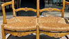 Banqueta Francesa con Asiento de Junco del Siglo XIX