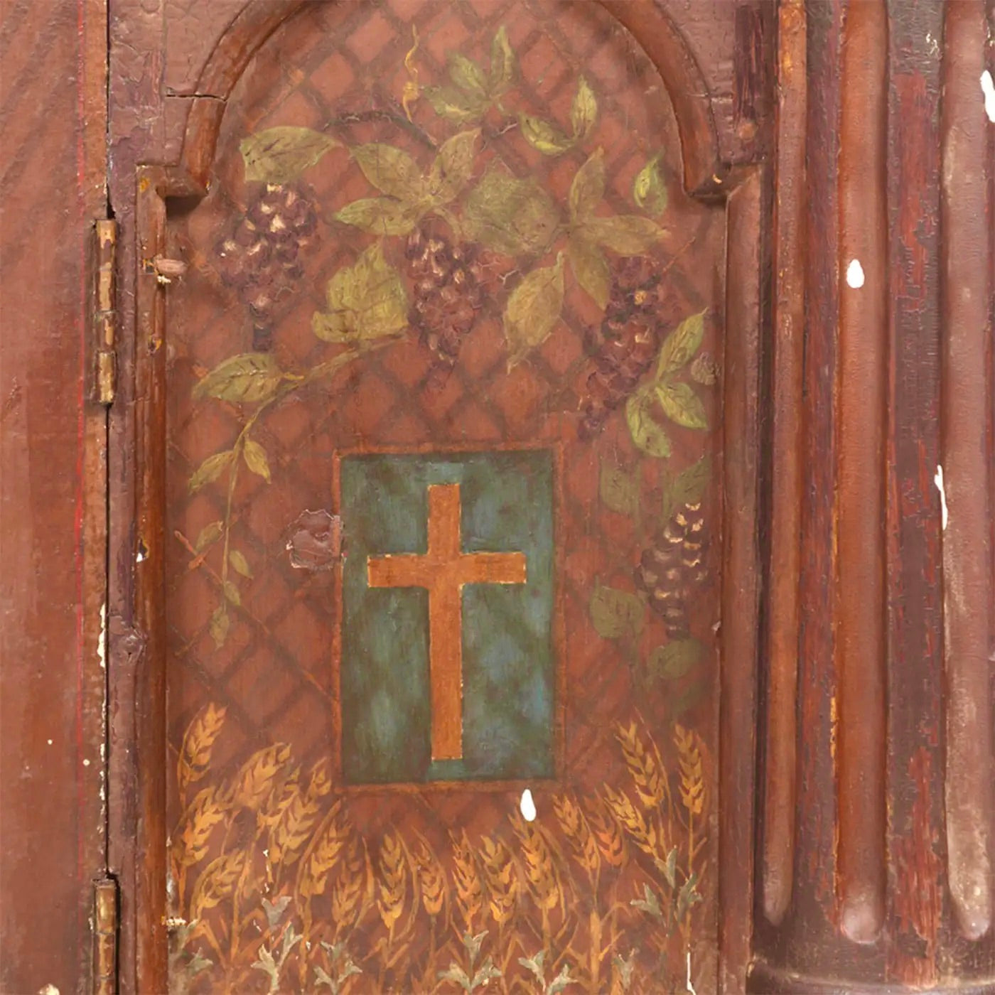 Altar Indoportugués de Goa del Siglo XVIII | Símbolo Eucarístico Central