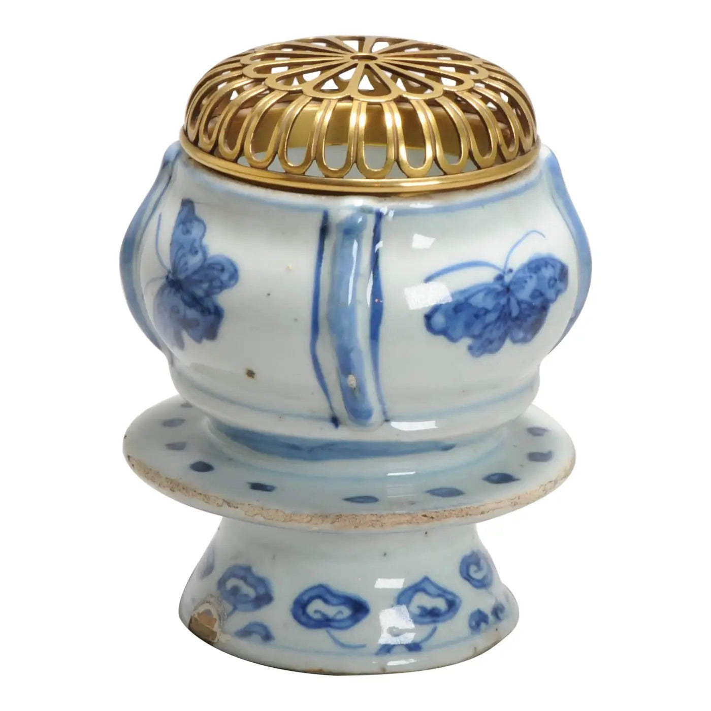Incensario de Porcelana China | Periodo Ming/Tianqi, Siglo XVII