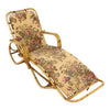 Chaise Longue de Ratán y Mimbre Plegable, Suecia, Años 60