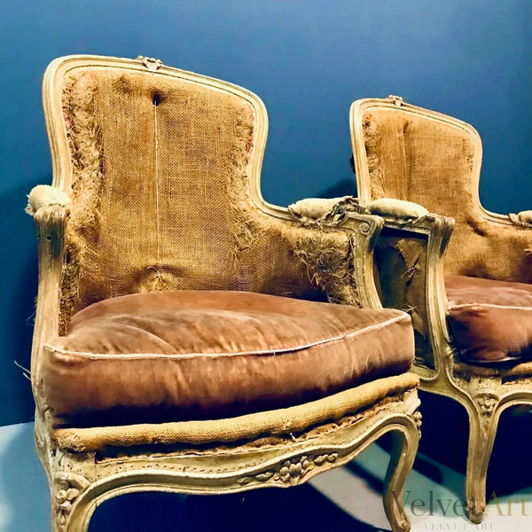 Sillones Bergère Franceses del Siglo XIX | Estilo Luis XV
