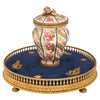 Tintero Francés de Porcelana de Sèvres y Ormolú  | Siglo XIX, Estilo Luis XVI
