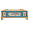 Tintero Francés Luis XVI del Siglo XIX en Porcelana de Sèvres y Ormolu Original
