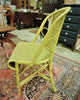 Sillón de Ratán Amarillo de los Años 1930/1940