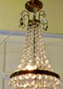 Araña de Estilo Imperio Francés en Cristal y Latón, 1930