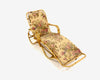 Chaise Longue de Ratán y Mimbre Plegable, Suecia, Años 60