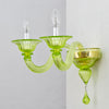 Aplique de Cristal de Murano Verde | Italia, Años 50