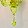 Aplique de Cristal de Murano Verde | Italia, Años 50