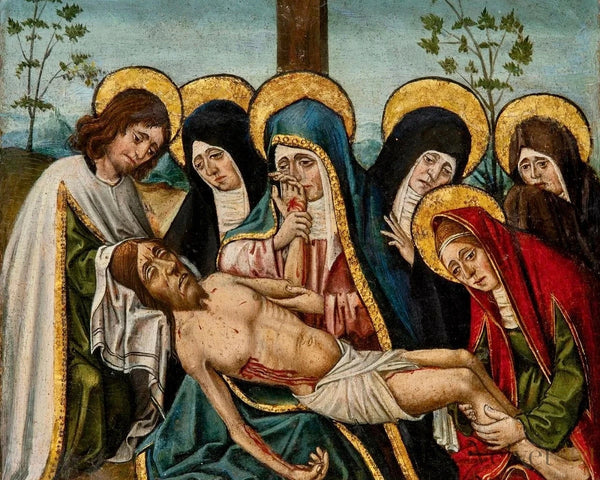 Escuela Castellana, siglo XVI | “Llanto sobre Cristo Muerto” | Óleo sobre Tabla