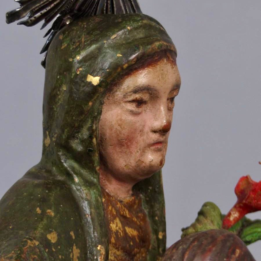 Escuela Andaluza, Siglo XVII | "Santa Ana Enseñando a Leer a la Virgen Niña"