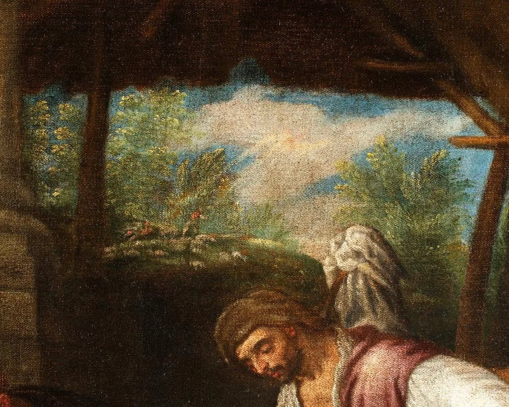 Francesco Bassano y Taller (1580–1592) | “Adoración de los Pastores”, Siglo XVI