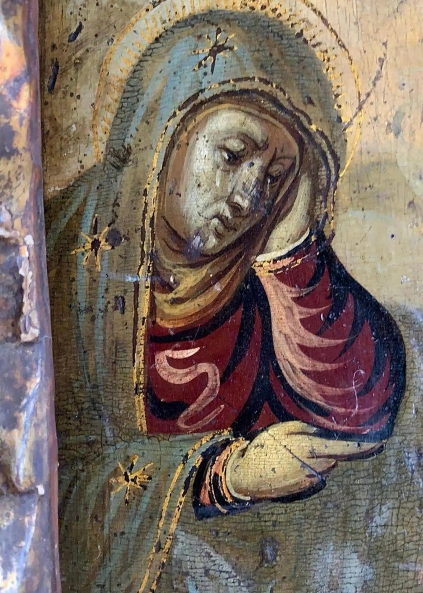 Escuela Italiana del Siglo XVI | “Cristo Crucificado con la Virgen, San Juan y María Magdalena”