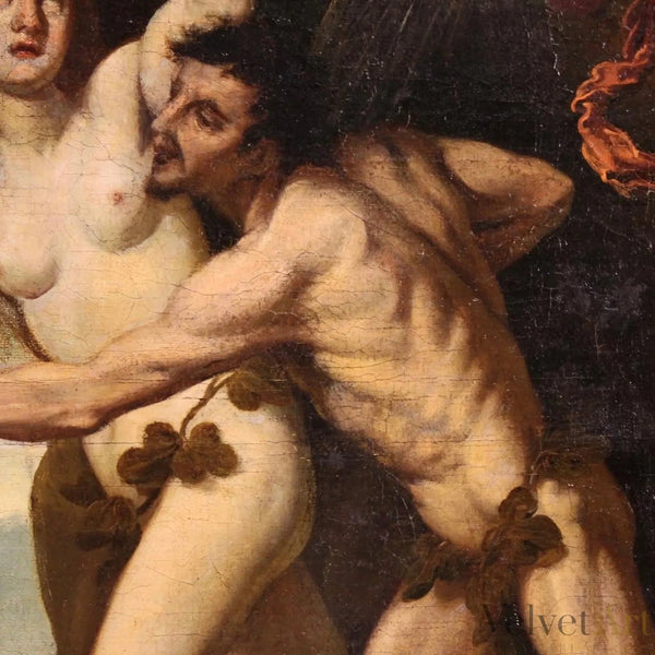 Escuela Italiana, Siglo XVII | “La Expulsión de Adán y Eva del Jardín del Edén”