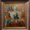 “Madonna rodeada de santos”| Italia Siglo XVII