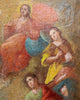 “Madonna rodeada de santos”| Italia Siglo XVII