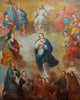 “Madonna rodeada de santos”| Italia Siglo XVII