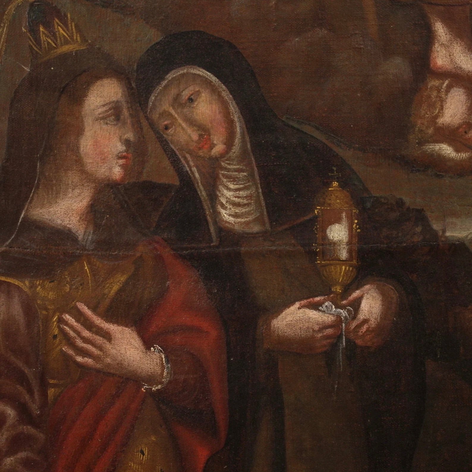 "La Adoración de los Santos" | Pintura Barroca Española Siglo XVIII