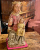 Escuela Castellana, Siglo XIV | "Virgen y Niño en Majestad" | Madera Policromada y Dorada