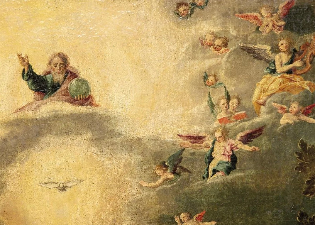 "Bautismo de Cristo" | Escuela Toledana, Principios Siglo XVII | Óleo sobre Lienzo