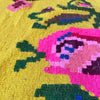 Alfombra Rumana de Lana Tejida en Transilvania Años 50
