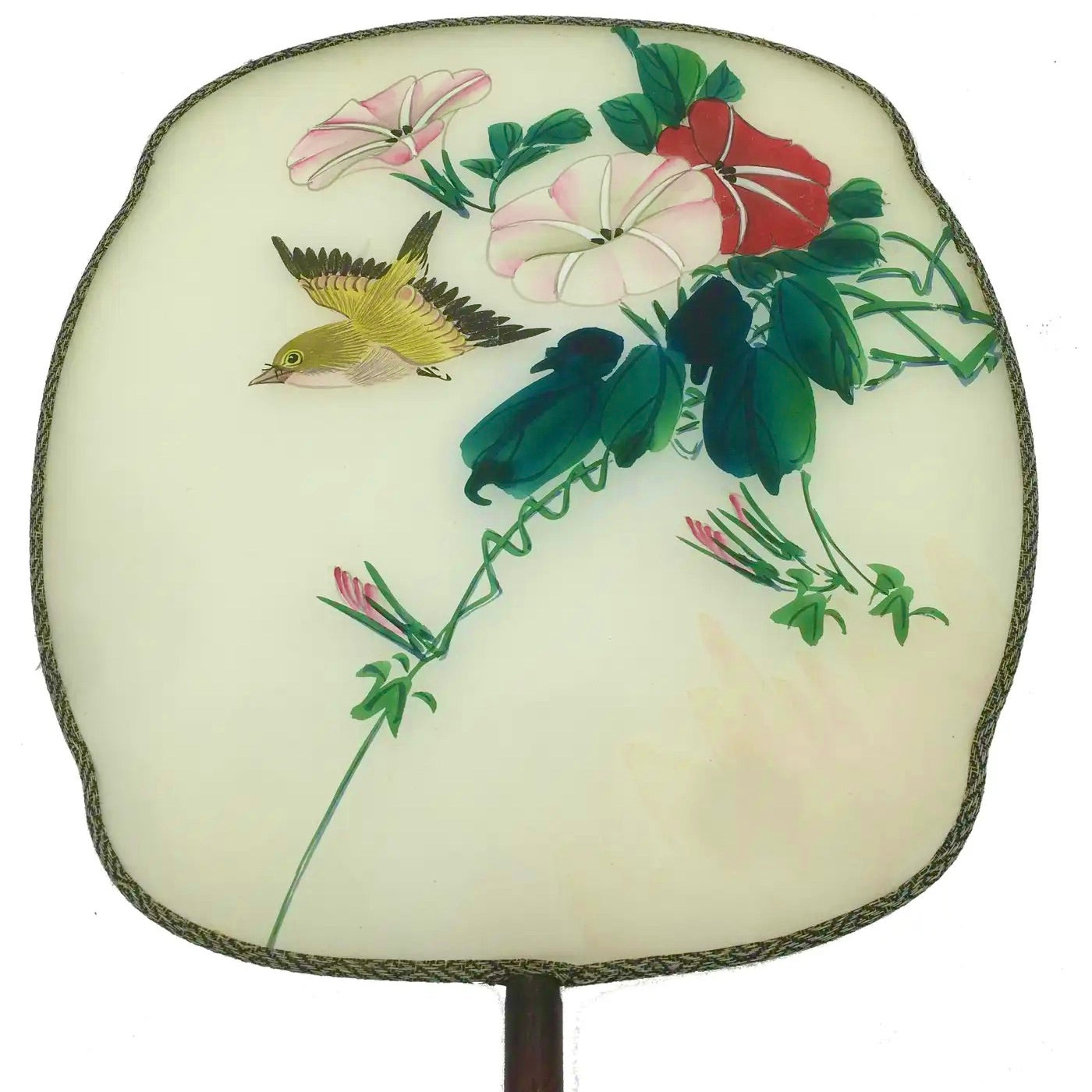 Abanicos Chinos de Seda Pintada a Mano en 1900