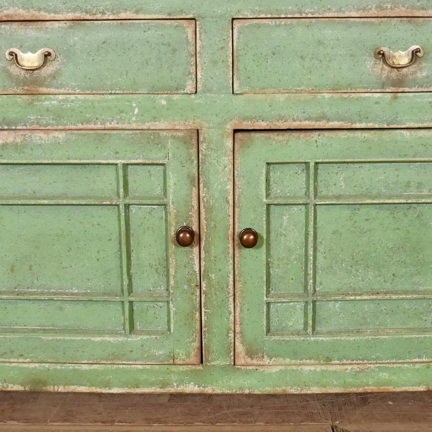 Cómoda Verde de Cocina Inglesa del West Country | Inglaterra, 1840