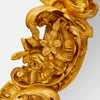Espejo Francés Luis XV de Madera Dorada del Siglo XIX