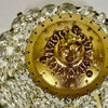Lámpara de Techo Francesa de Latón y Cristal, 1960
