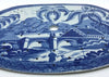 Colador de Loza Inglesa con Decoración Chinoiserie en Azul y Blanco, 1800