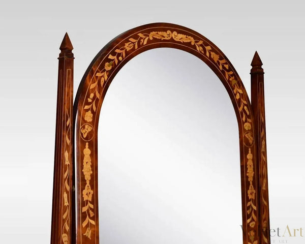 Tocador Holandés de Caoba y Marquetería de 1890
