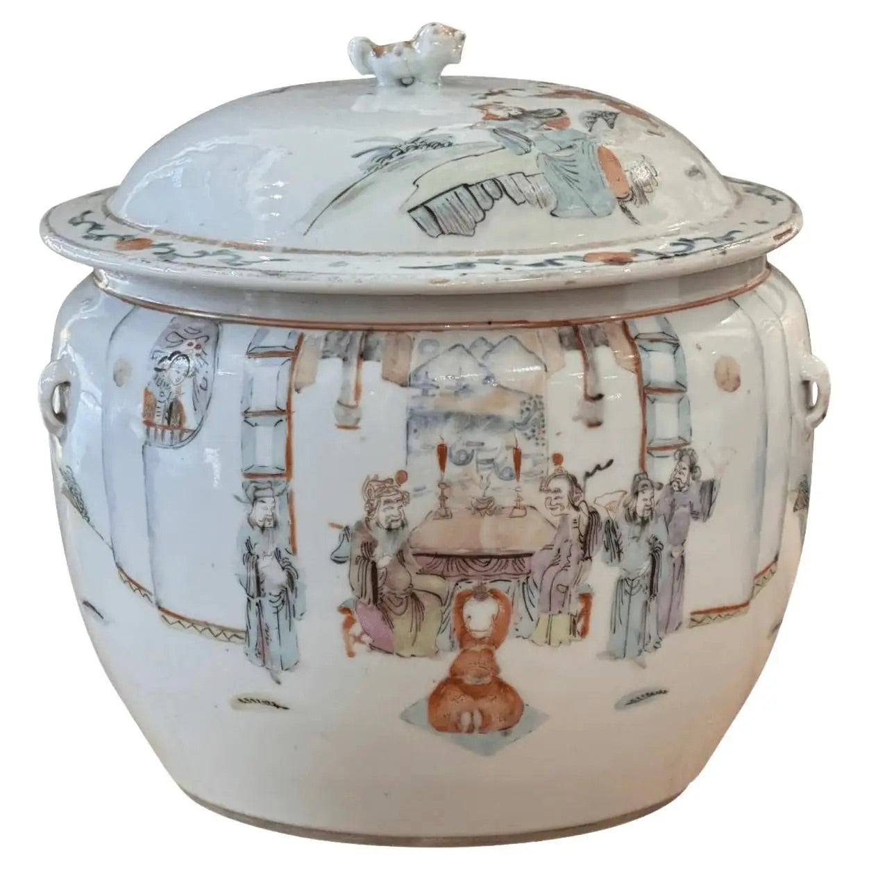 Jarra de Porcelana China con Tapa | Famille Rose, Siglo XVIII