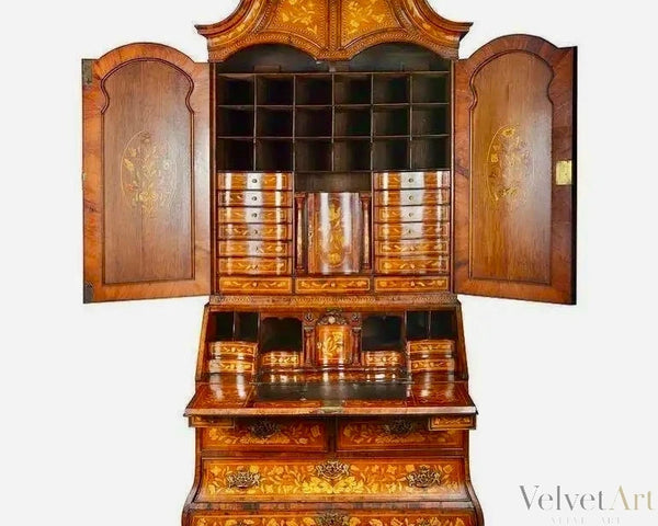 Librería holandesa de marquetería del Siglo XVIII