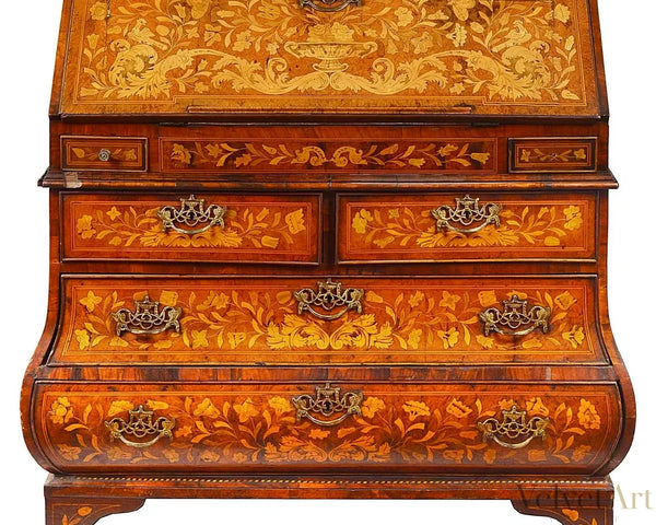 Librería holandesa de marquetería del Siglo XVIII
