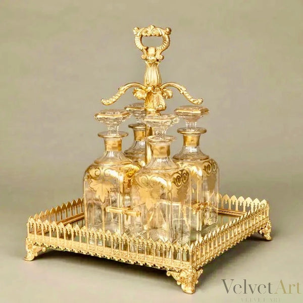 Licorera Francesa en Ormolu | Estilo Napoleón III, 1870