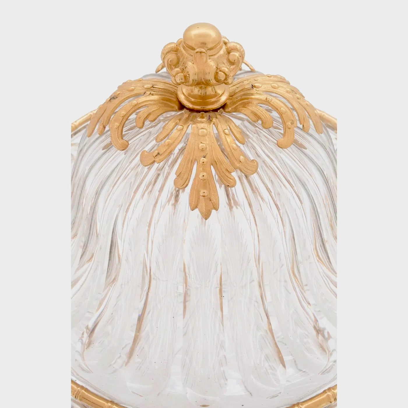 Centro Francés de Ormolu y Cristal del Siglo XIX
