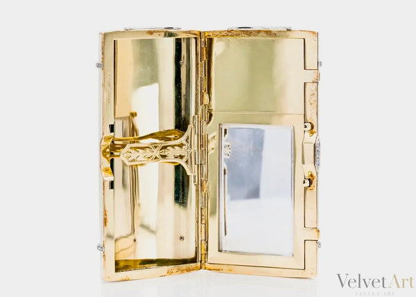 Cartier London 1930 | Compacto Art Deco en Oro Amarillo y Diamantes