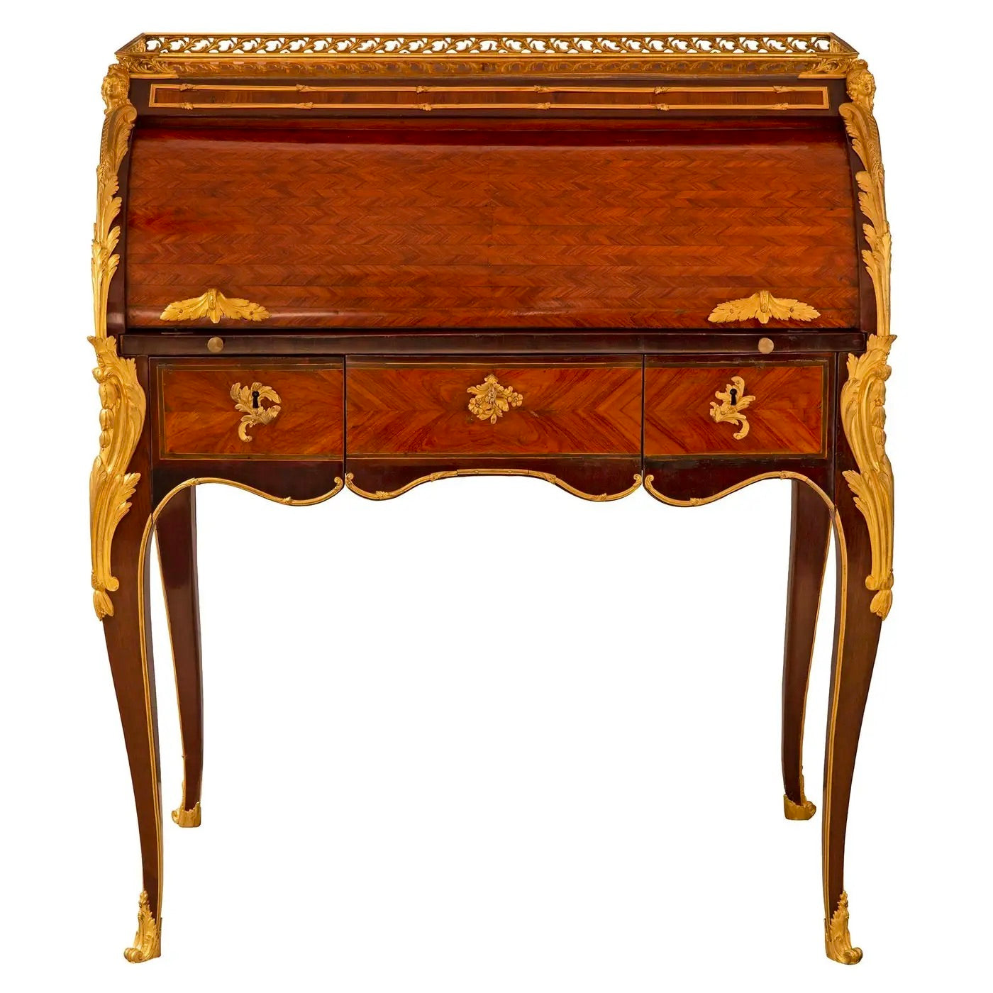 Bureau à Cylindre Francés del Siglo XVIII