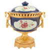 Centro de Mesa Francés en Porcelana China y Ormolu Estilo Luis XVI del Siglo XIX