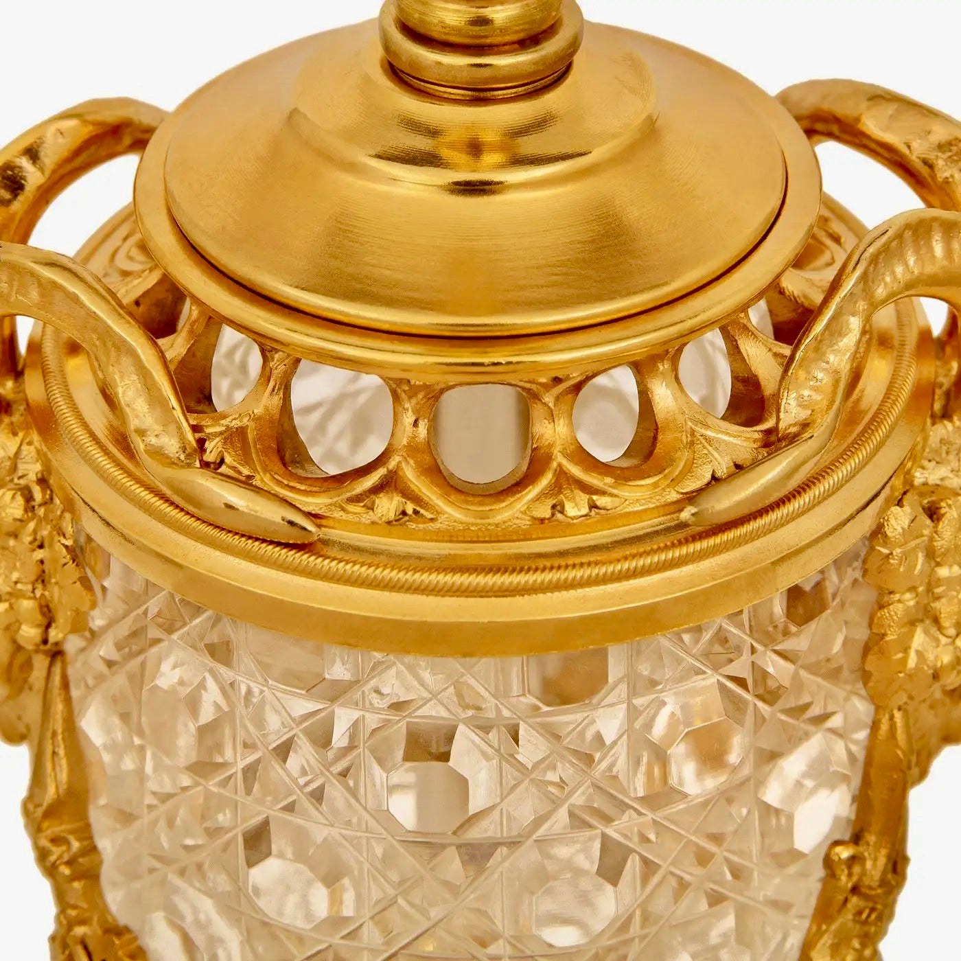 Lámparas Francesas Cristal de Baccarat y Ormolu Estilo Luis XVI de Siglo XIX