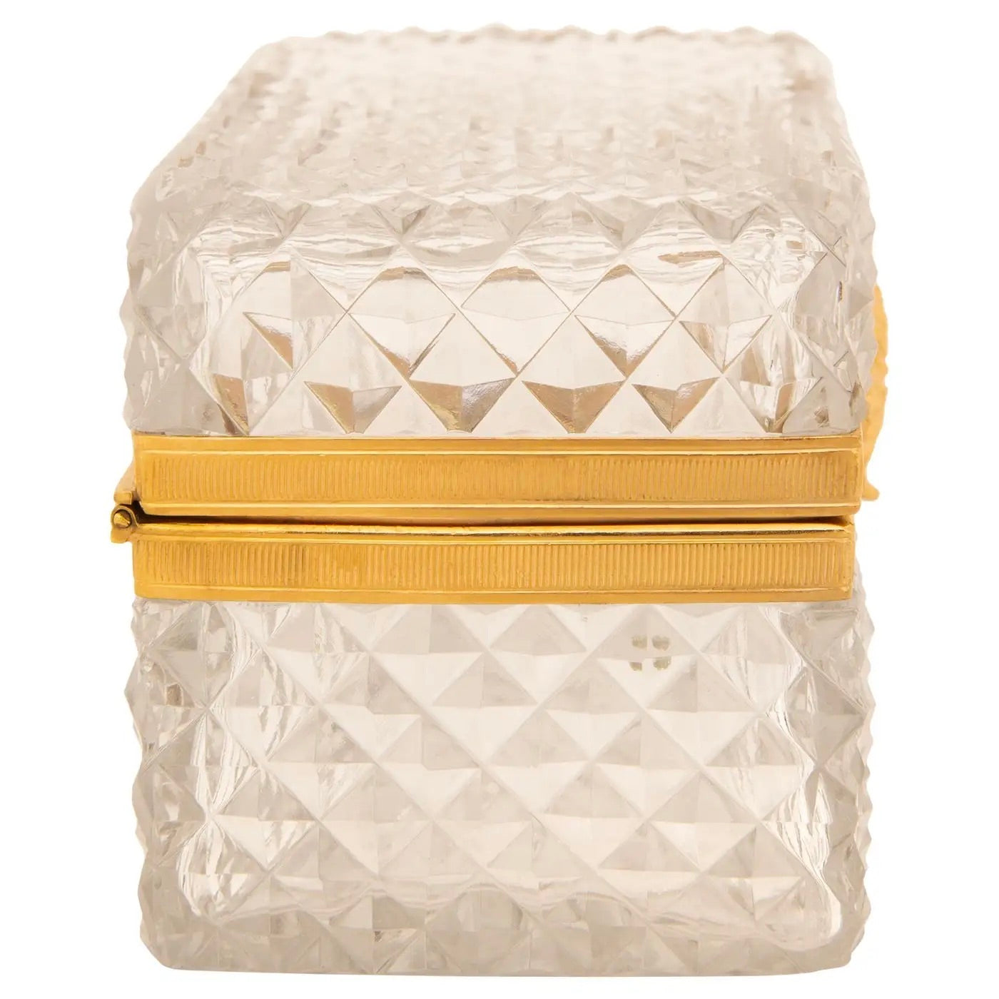 Caja Francesa del Siglo XIX en Cristal de Baccarat y Ormolu | Estilo Luis XVI