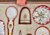 Costurero Francés Palais Royal de Madera de Morera y Nácar del Siglo XIX