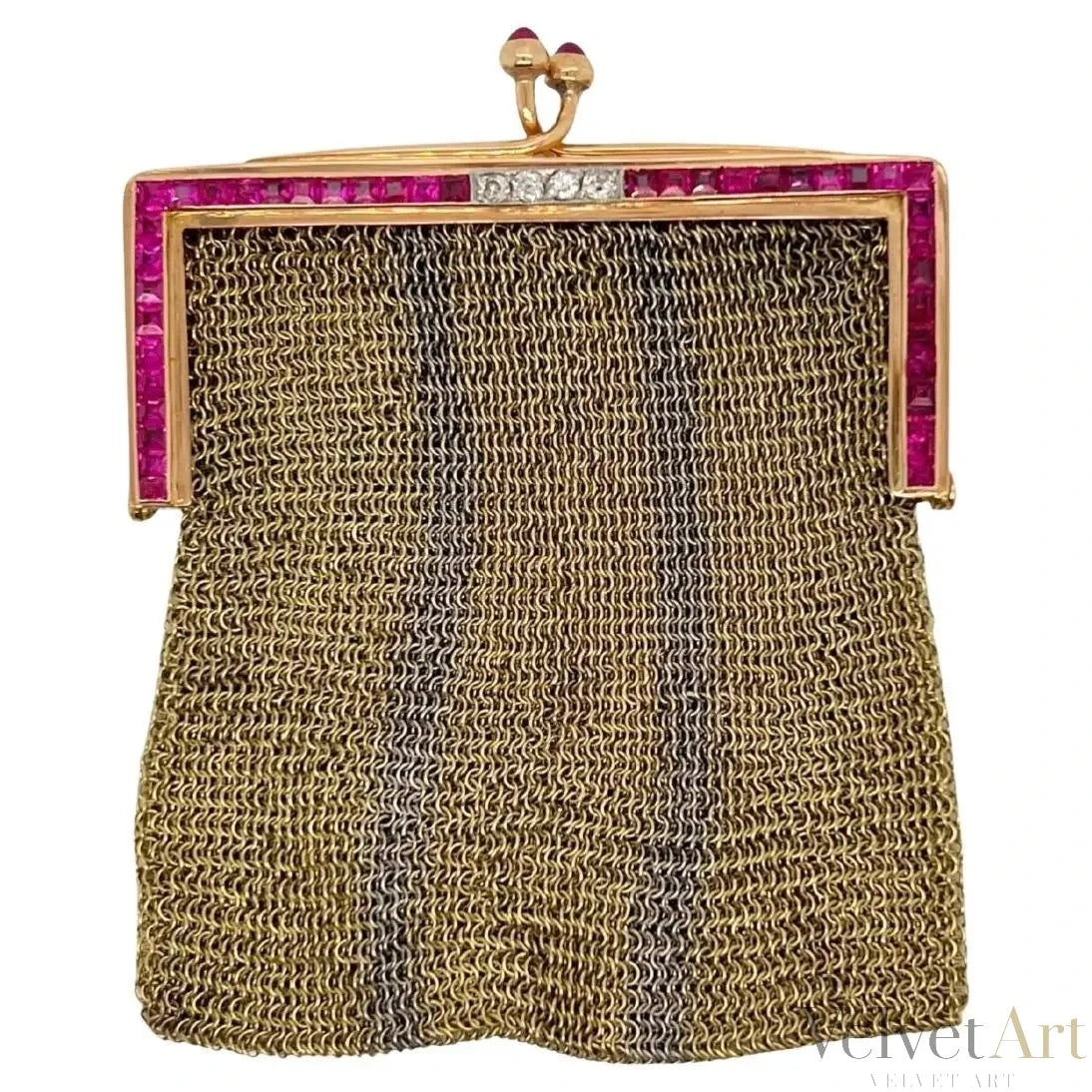 Monedero Art Déco de Oro con Diamantes y Rubíes | París, 1920