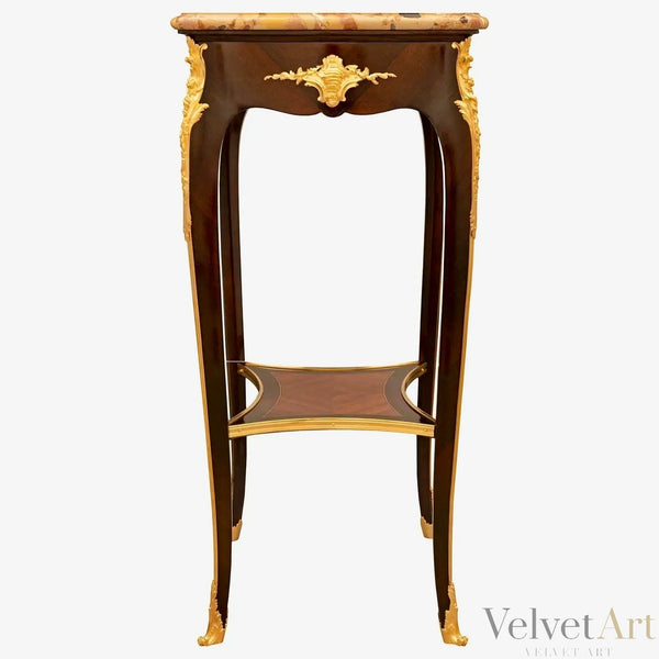 Mesa francesa Luis XV del siglo XIX con Brèche d’Alep