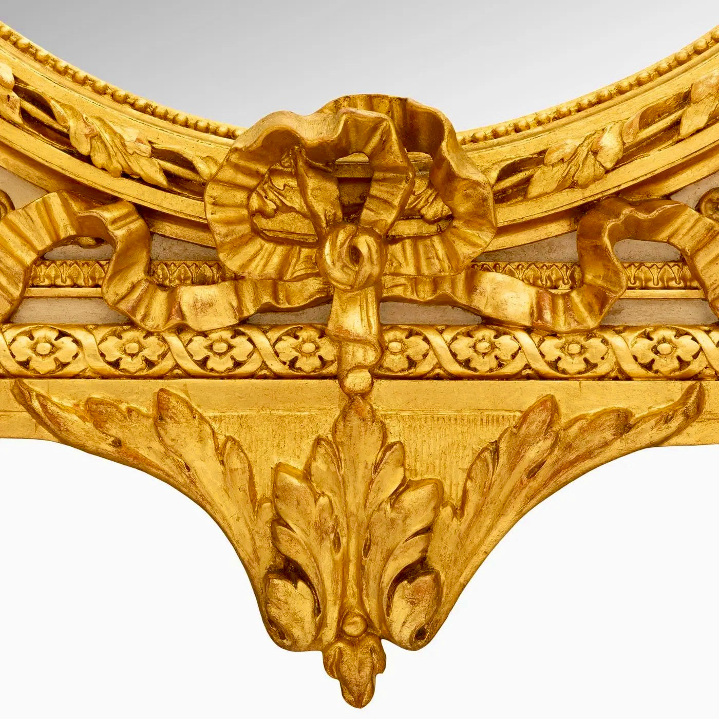 Espejo Francés Dorado Luis XVI del Siglo XIX