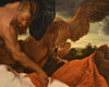 Círculo de Van Dyck: "Júpiter y Antíope" | Óleo Flamenco del Siglos XVII-XVIII