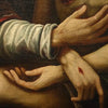 Óleo Barroco Español del Siglo XVII: La Santísima Trinidad como Trono de Gracia