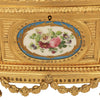Caja joyero francesa de porcelana de Sèvres y ormolú, estilo Luis XVI, siglo XIX