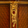 Vitrina Francesa en Tulipwood, Ormolu y Mármol Brèche Violette | Siglo XIX, Estilo Luis XV